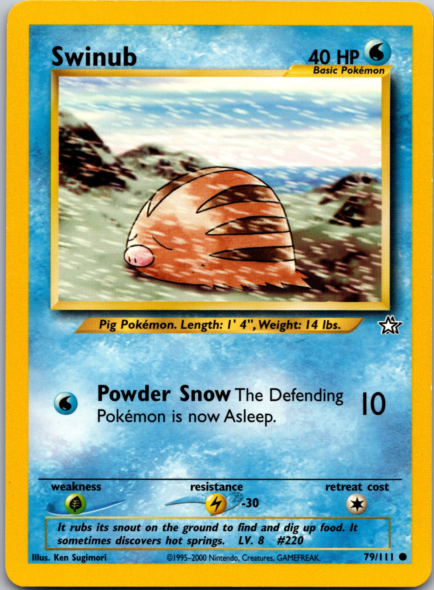 2000 Neo Genesis 079/111 Swinub Common A218