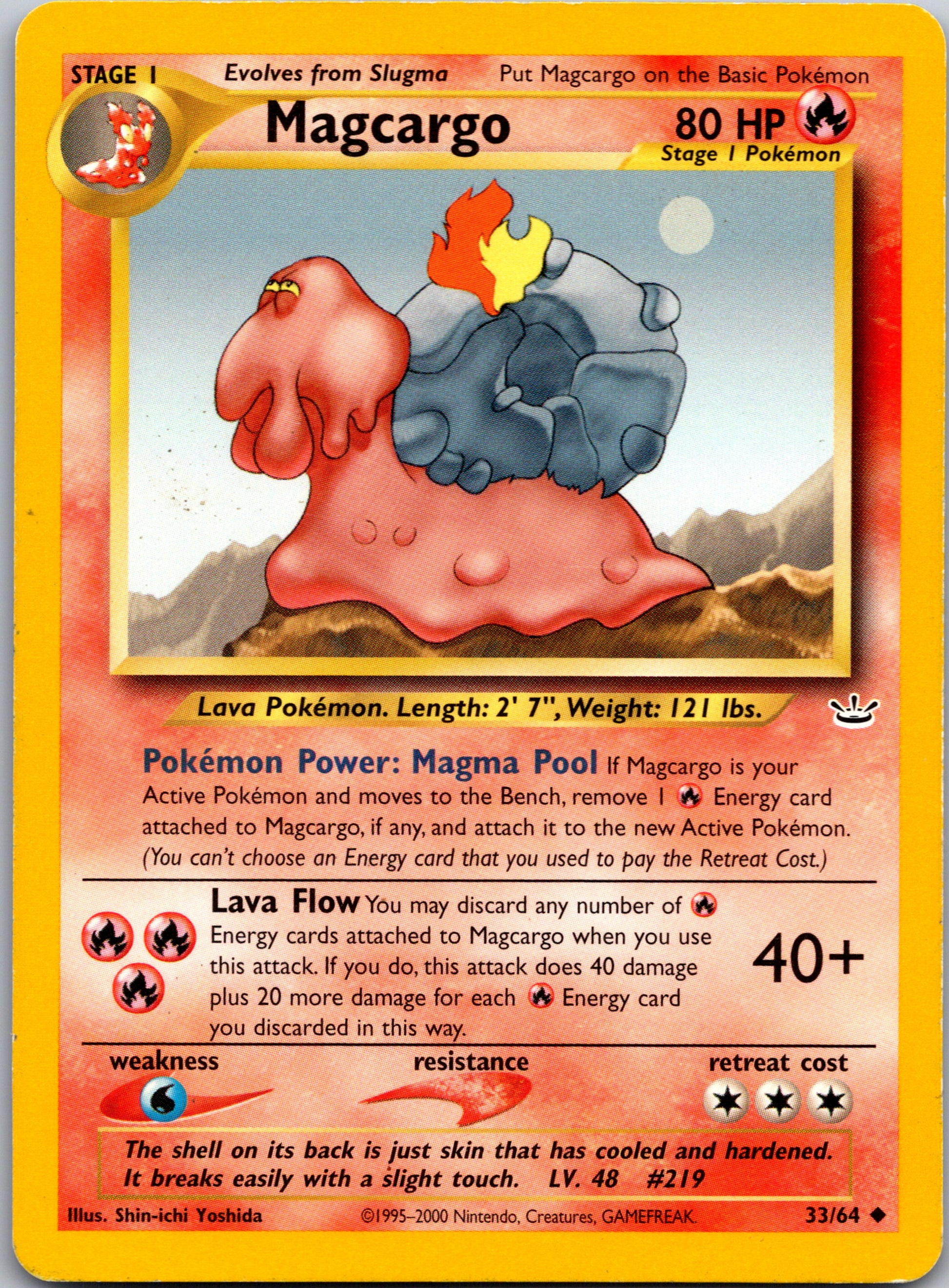 2001 Neo Revelation 33/64 Magcargo Uncommon A79