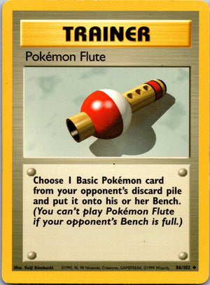 1999 Base Set 086/102 Pokemon Flute Uncommon C293