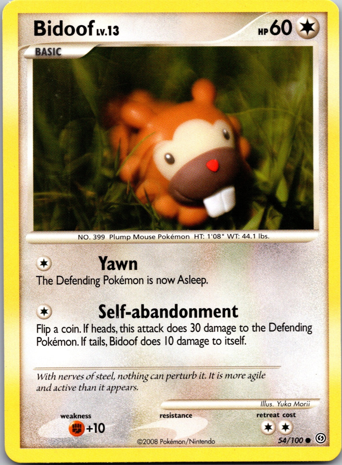 2008 Stormfront 54/100 Bidoof LP