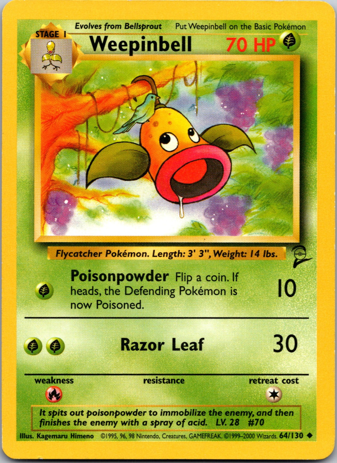 2000 Base Set 2 064/130 Weepinbell LP