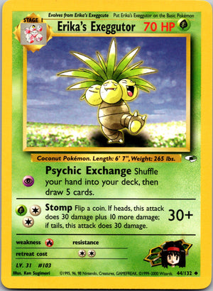 2000 Gym Heroes #044/132 Erika's Exeggutor Uncommon C151