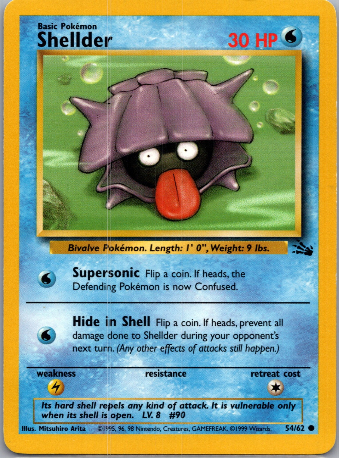 Fossil 54/62 Shellder Common NM