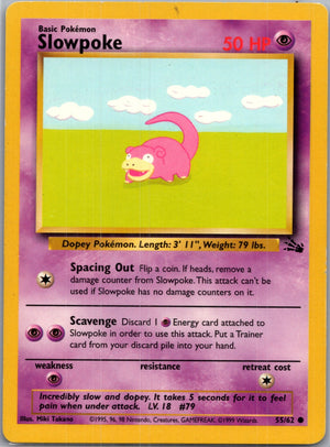 Fossil 55/62 Slowpoke Common NM