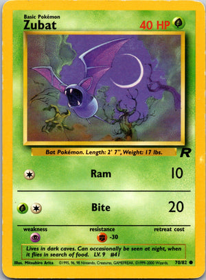 2000 Team Rocket 70/83 Zubat Common C264