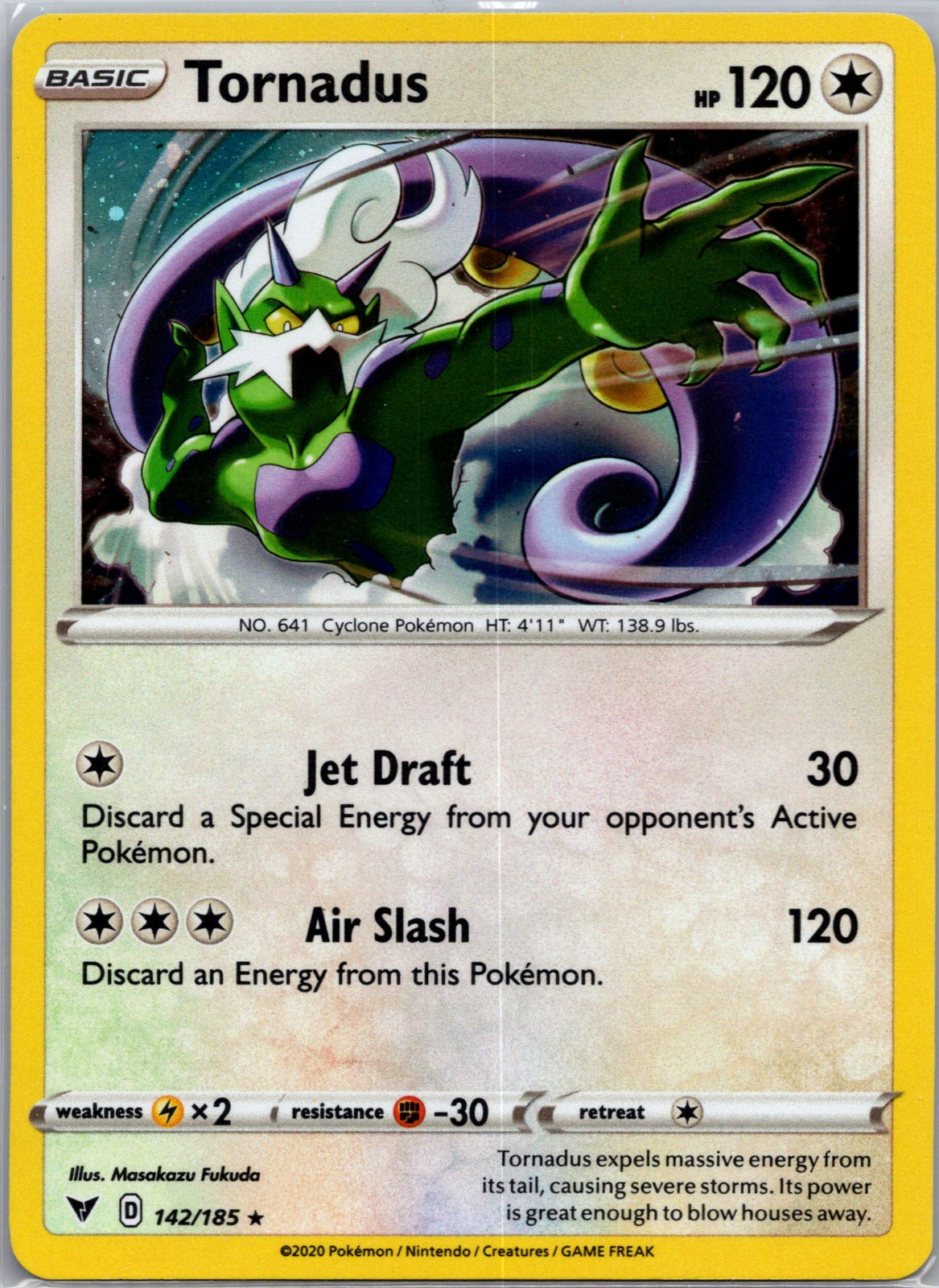 2020 SWSH04: Vivid Voltage 142/185 Tornadus LP