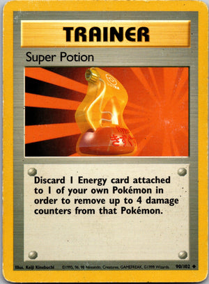 1999 Base Set (Shadowless) 090/102 Super Potion LP