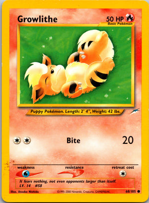 2002 Neo Destiny 068/105 Growlithe Common A70