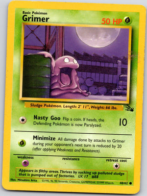 1999 Fossil #48/62 Grimer Common A15