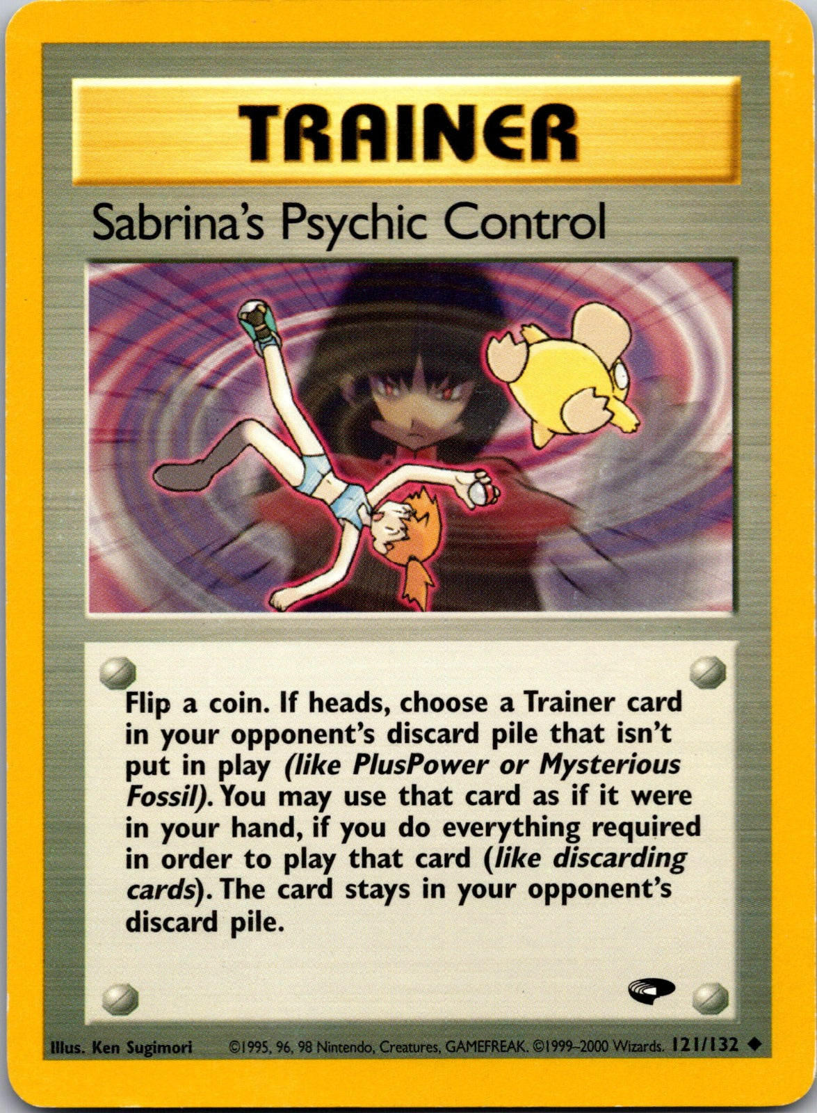 2000 Gym Challenge 121/132 Sabrina's Psychic Control LP