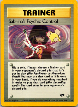 2000 Gym Challenge 121/132 Sabrina's Psychic Control LP