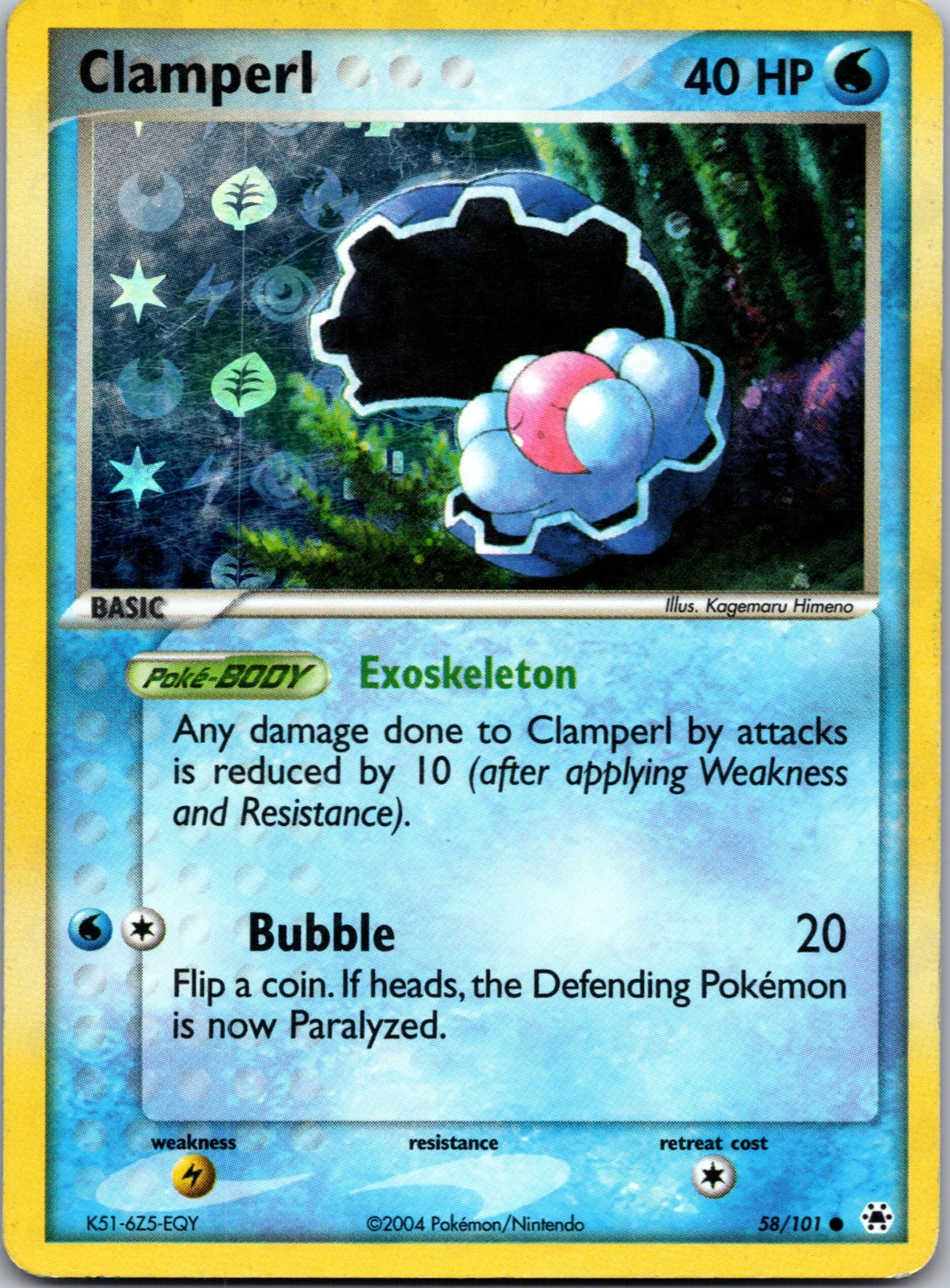 2004 Clamperl Hidden Legends 58/101 NM