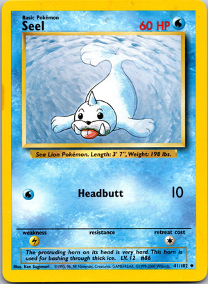 1999 Base Set 041/102 Seel Uncommon A201
