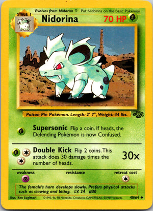 1999 Jungle 40/64 Nidorina Uncommon A300