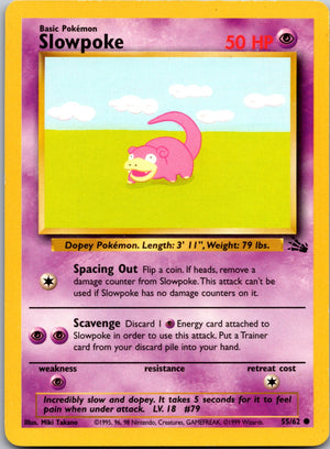 1999 Fossil 55/62 Slowpoke Common A143