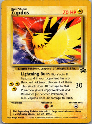 2000 WoTC Promo 23/53 Zapdos Promo F86