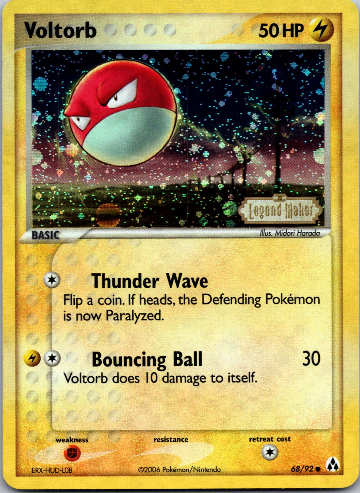 2006 Voltorb Legend Maker 68/92 LP