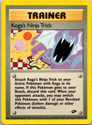 2000 Gym Challenge 115/132 Koga's Ninja Trick LP