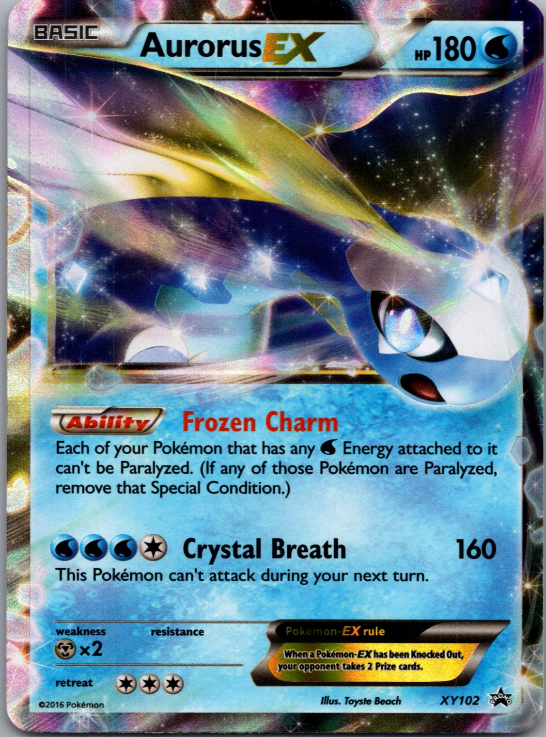 2014 XY Promo XY102 Aurorus EX Promo D233