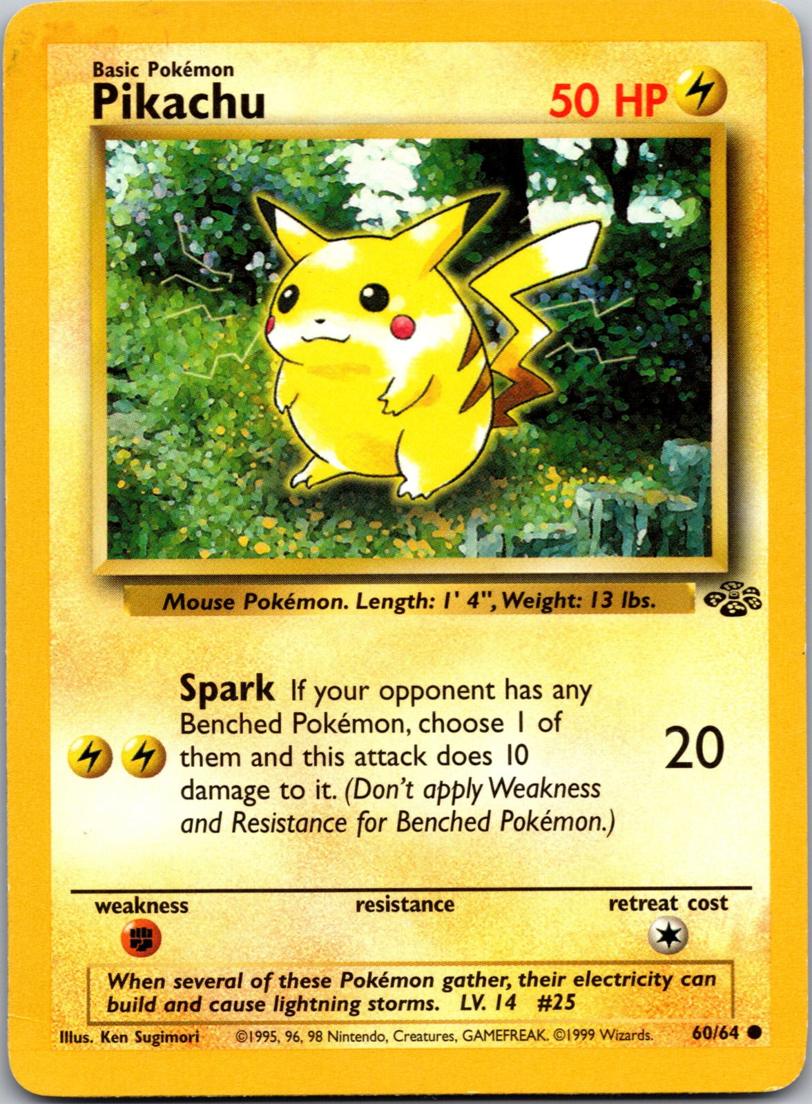 1999 Jungle 60/64 Pikachu LP
