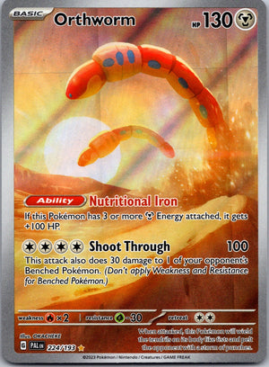 2023 SV02: Paldea Evolved 224/193 Orthworm Illustration Rare D121