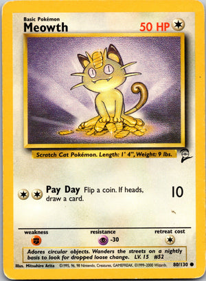 2002 Legendary Collection 053/110 Meowth LP