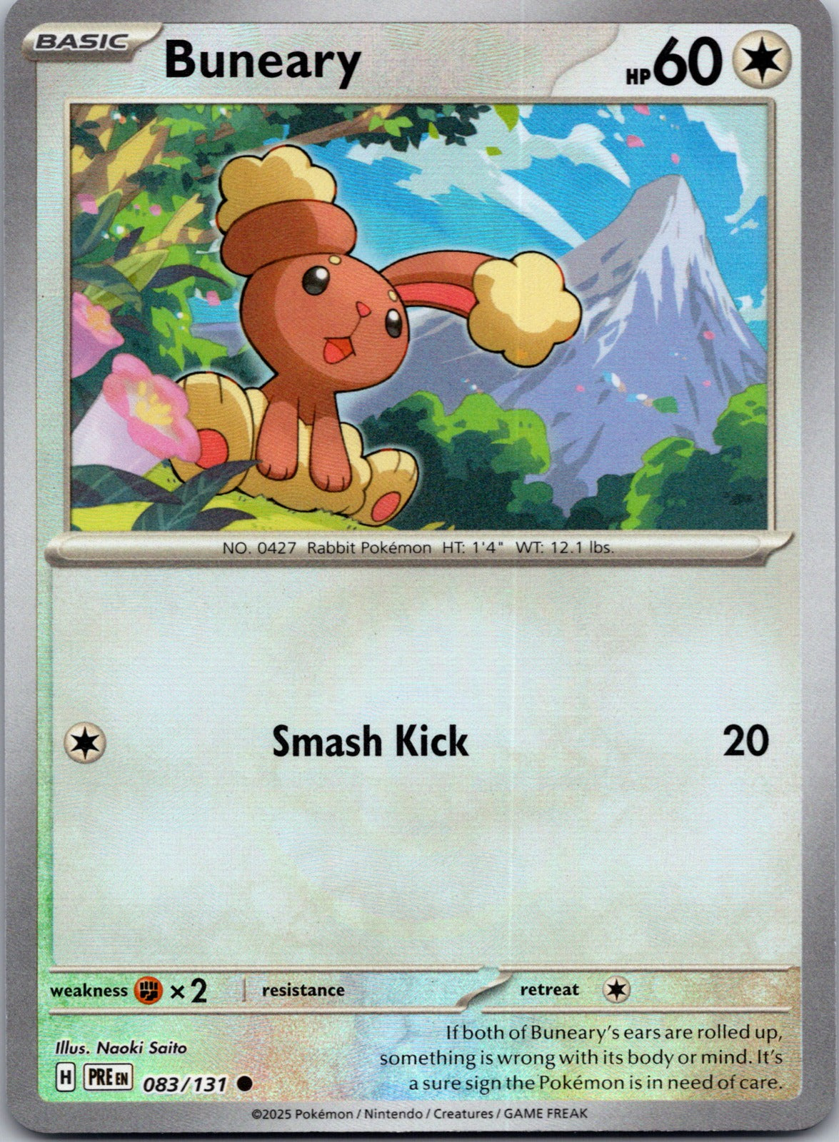 2025 SV: Prismatic Evolutions 083/131 Buneary (Poke Ball Pattern) NM