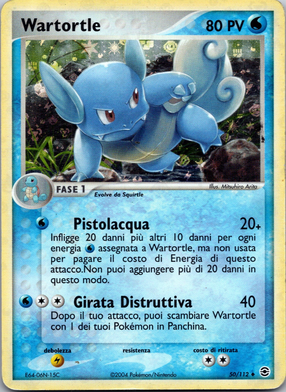 2004 Wartortle FireRed & LeafGreen 50/112 NM