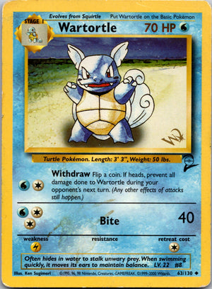 2000 Base Set 2 063/130 Wartortle LP