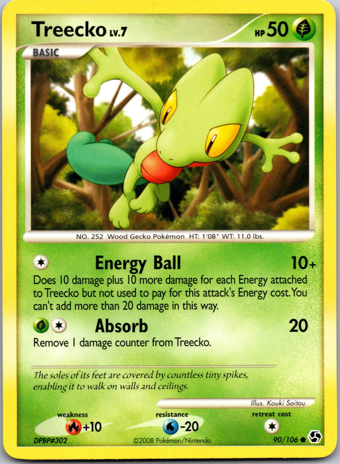 2008 Great Encounters 90/106 Treecko LP Y276