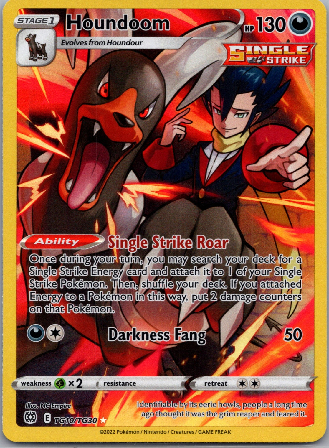 Houndoom Holofoil Ultra Rare SWSH09: Brilliant Stars Trainer Gallery TG10/TG30 NM