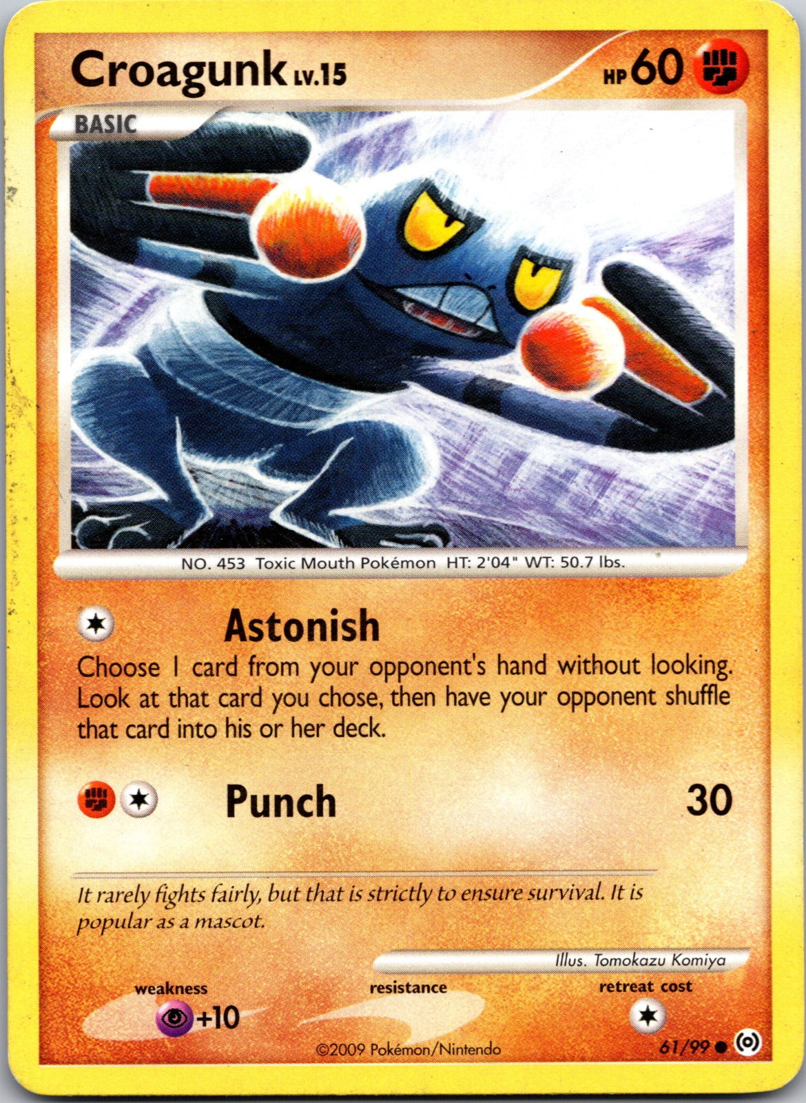 2009 Arceus 61/99 Croagunk LP