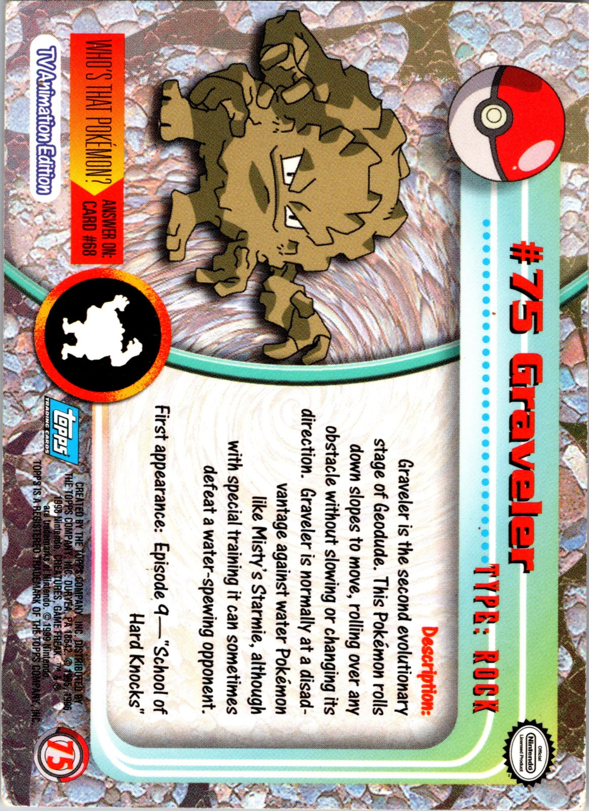 1999 Topps TV Graveler MP  P195