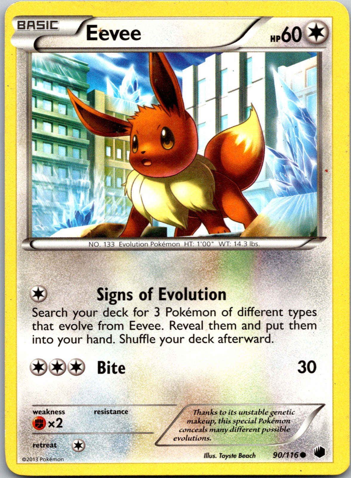 2013 Plasma Freeze 90/116 Eevee (90) LP F121