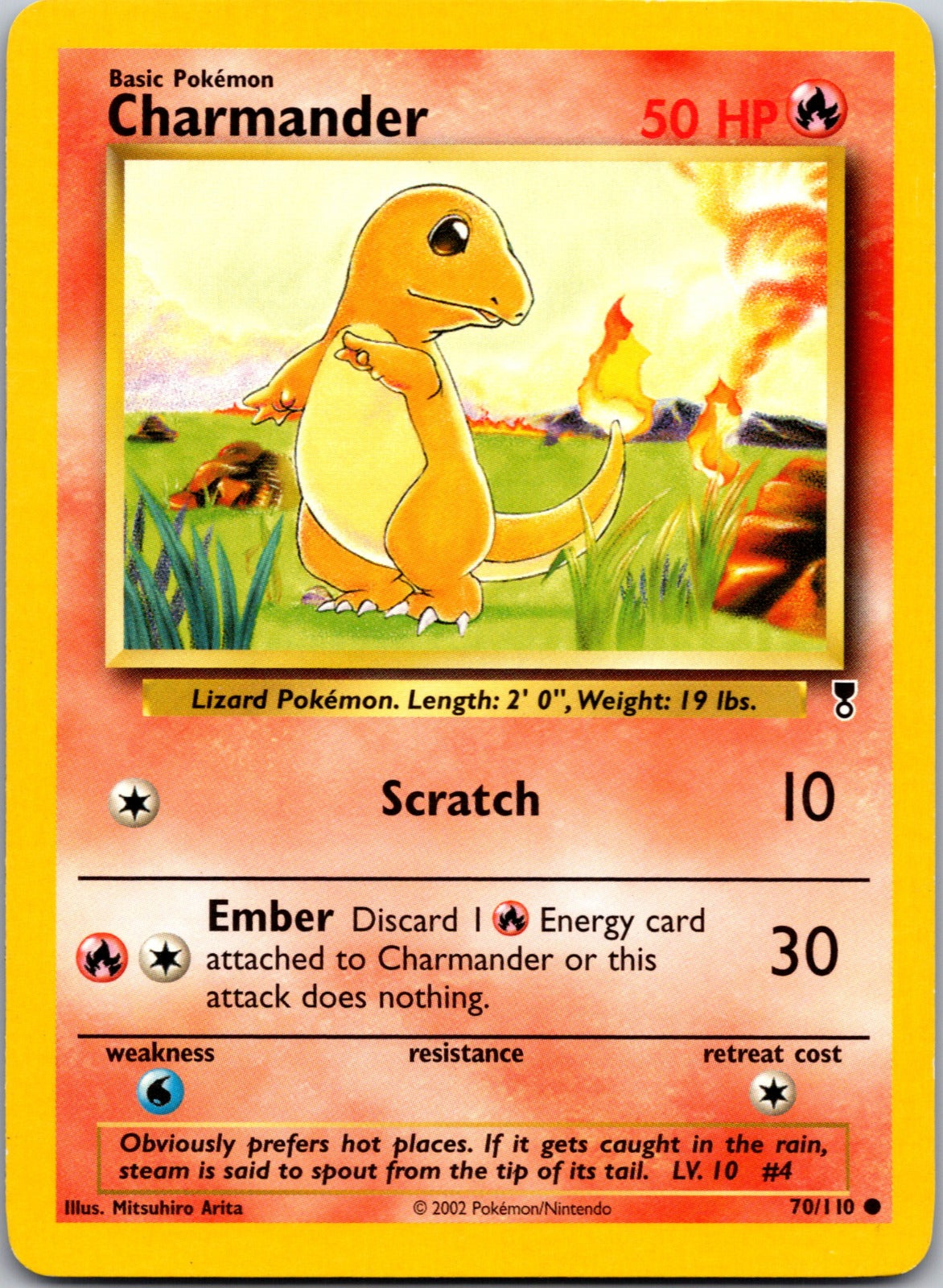 2000 Base Set 2 069/130 Charmander LP