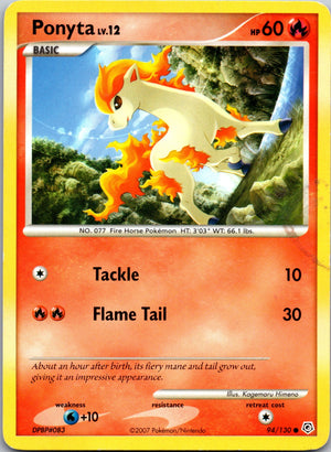 2007 Diamond and Pearl 94/130 Ponyta LP