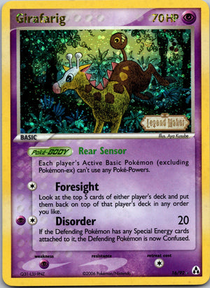 2006 Legend Maker 16/92 Girafarig LP