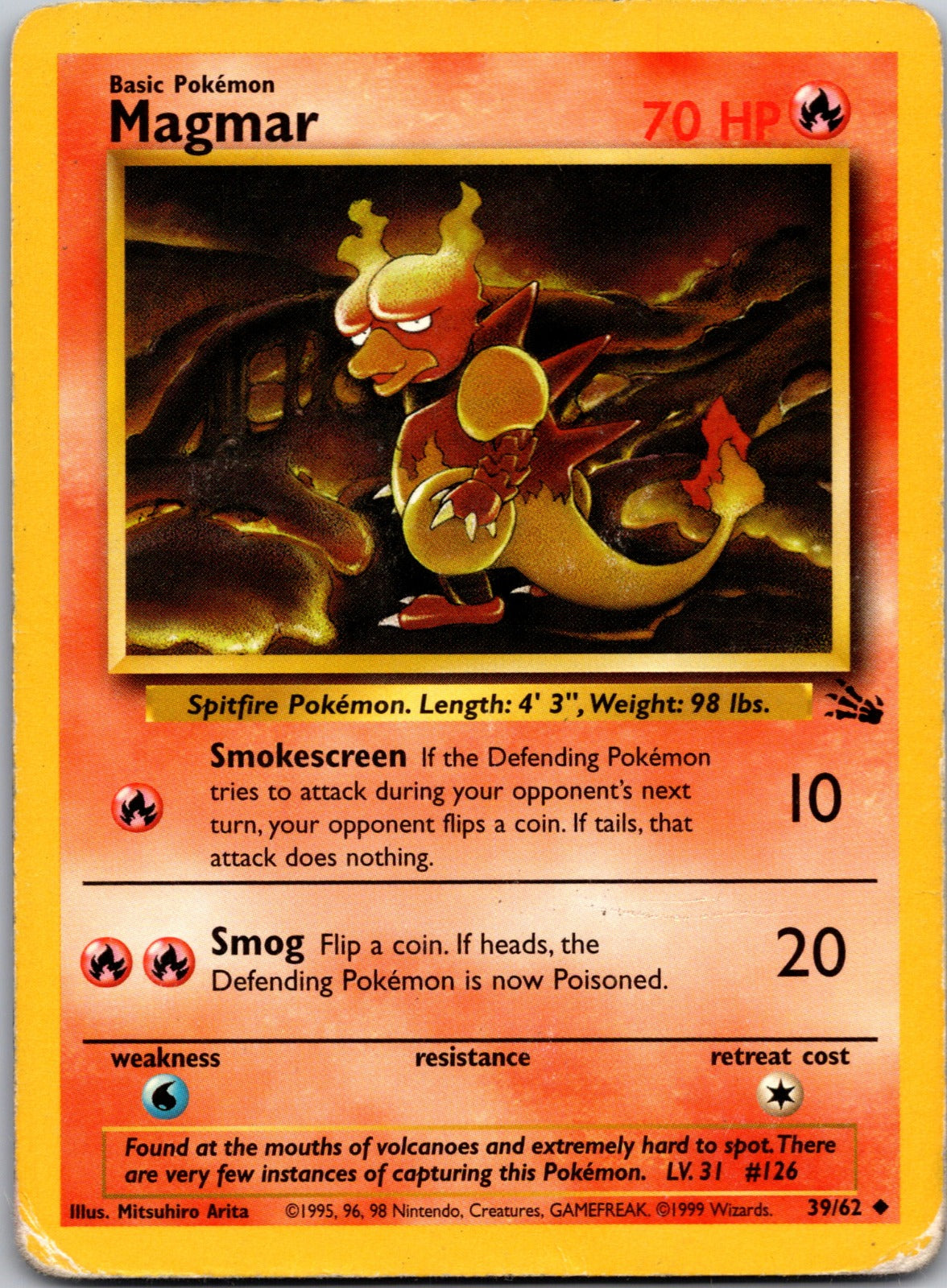 1999 Fossil 39/62 Magmar LP