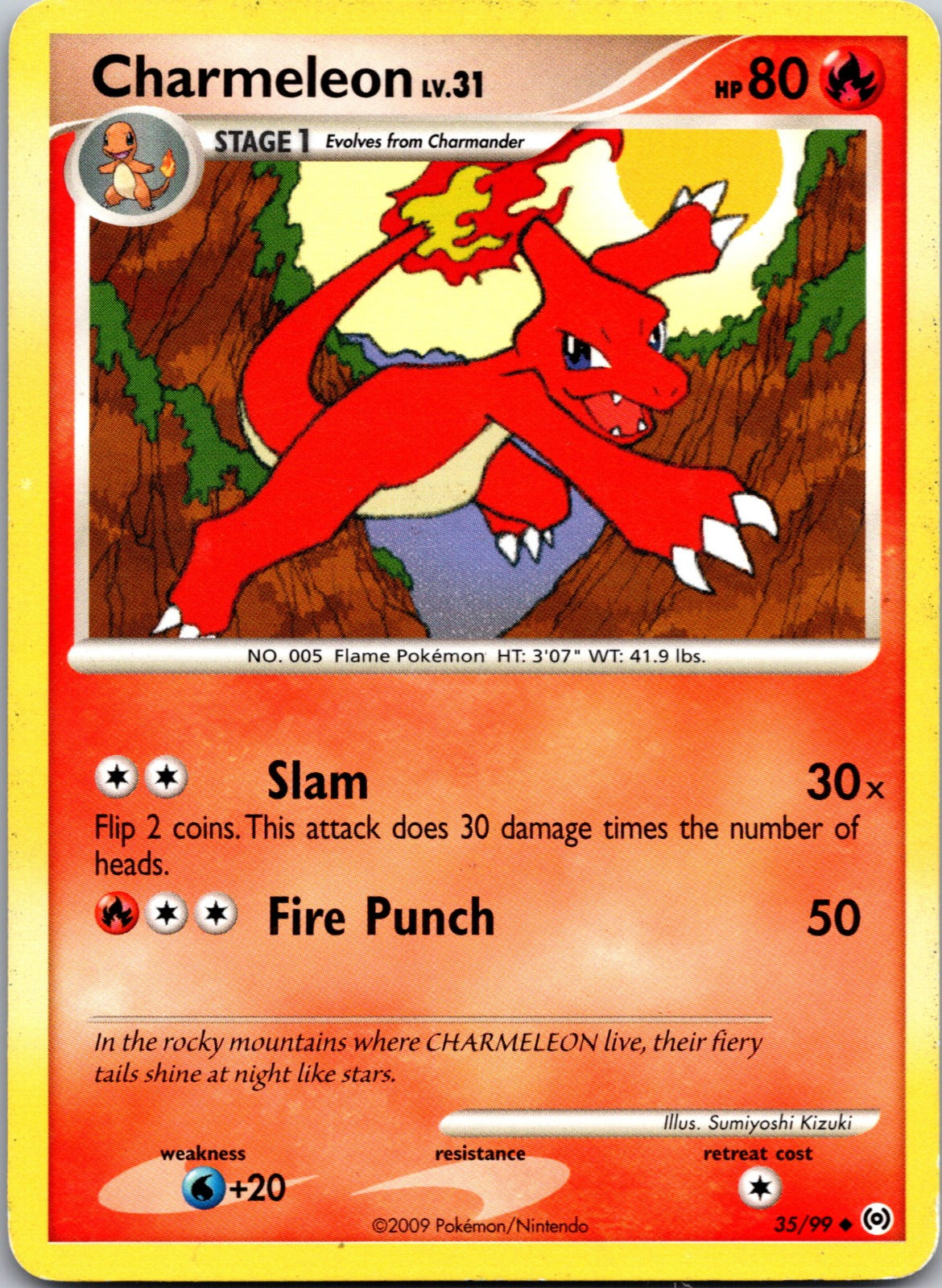 2009 Arceus 35/99 Charmeleon LP