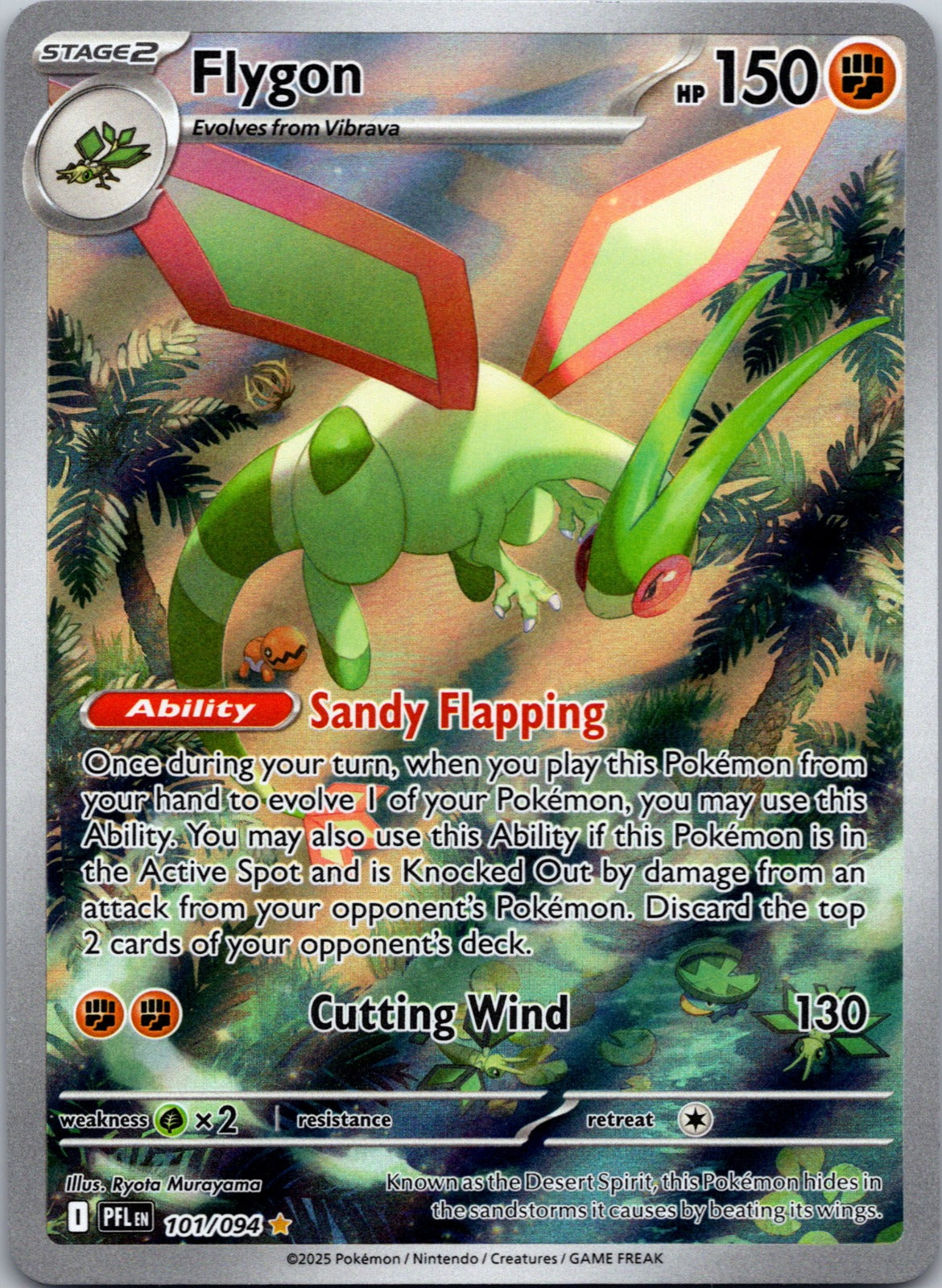 2025 ME02: Phantasmal Flames 101/094 Flygon LP