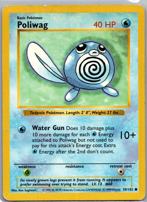 1999 Base Set #059/102 Poliwag Common C3