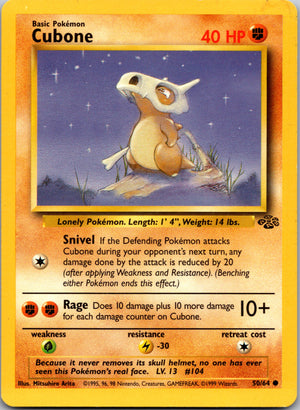 1999 Jungle 50/64 Cubone Common A179