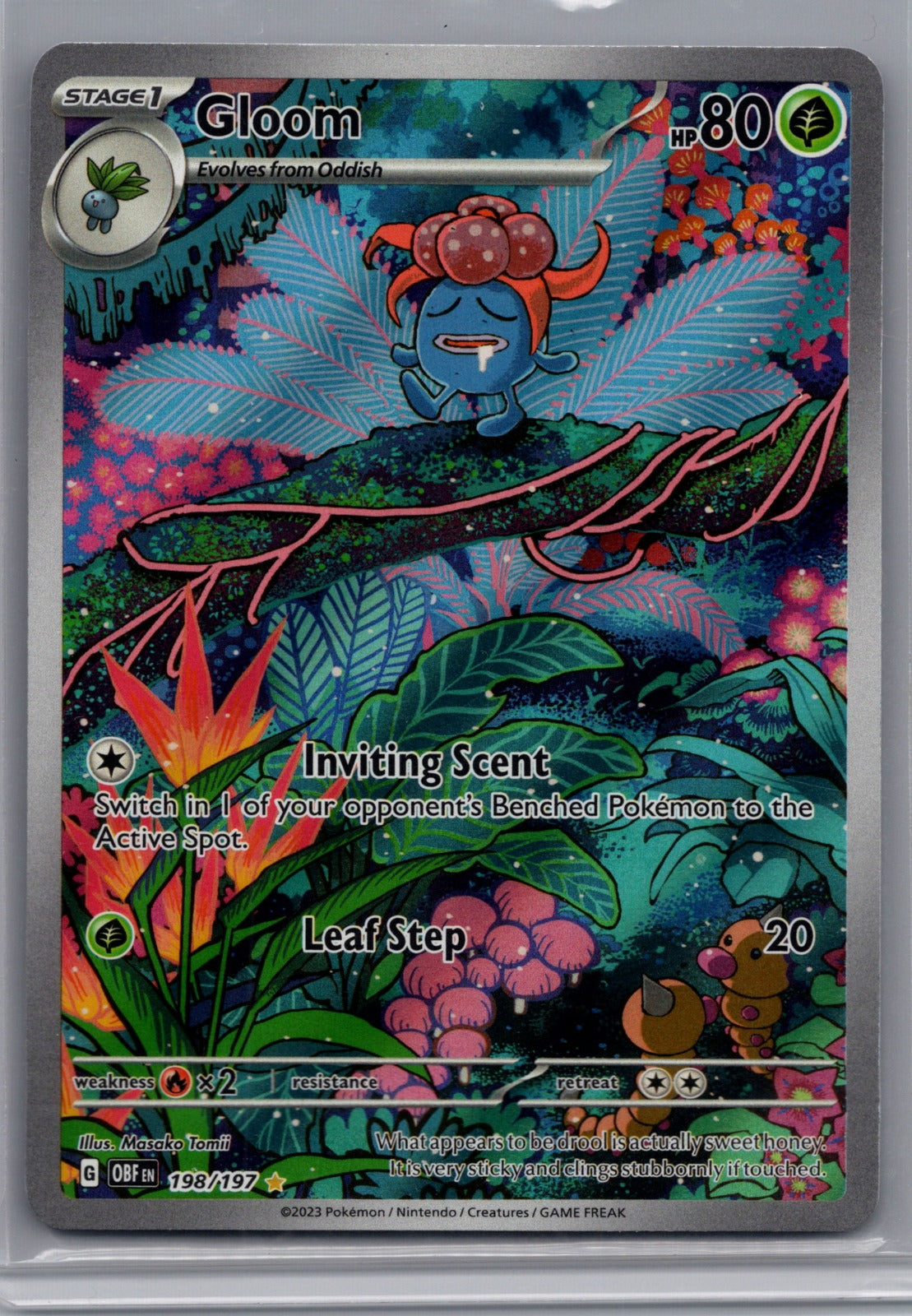 Gloom Holo Illustration Rare SV03: Obsidian Flames 198/197 LP