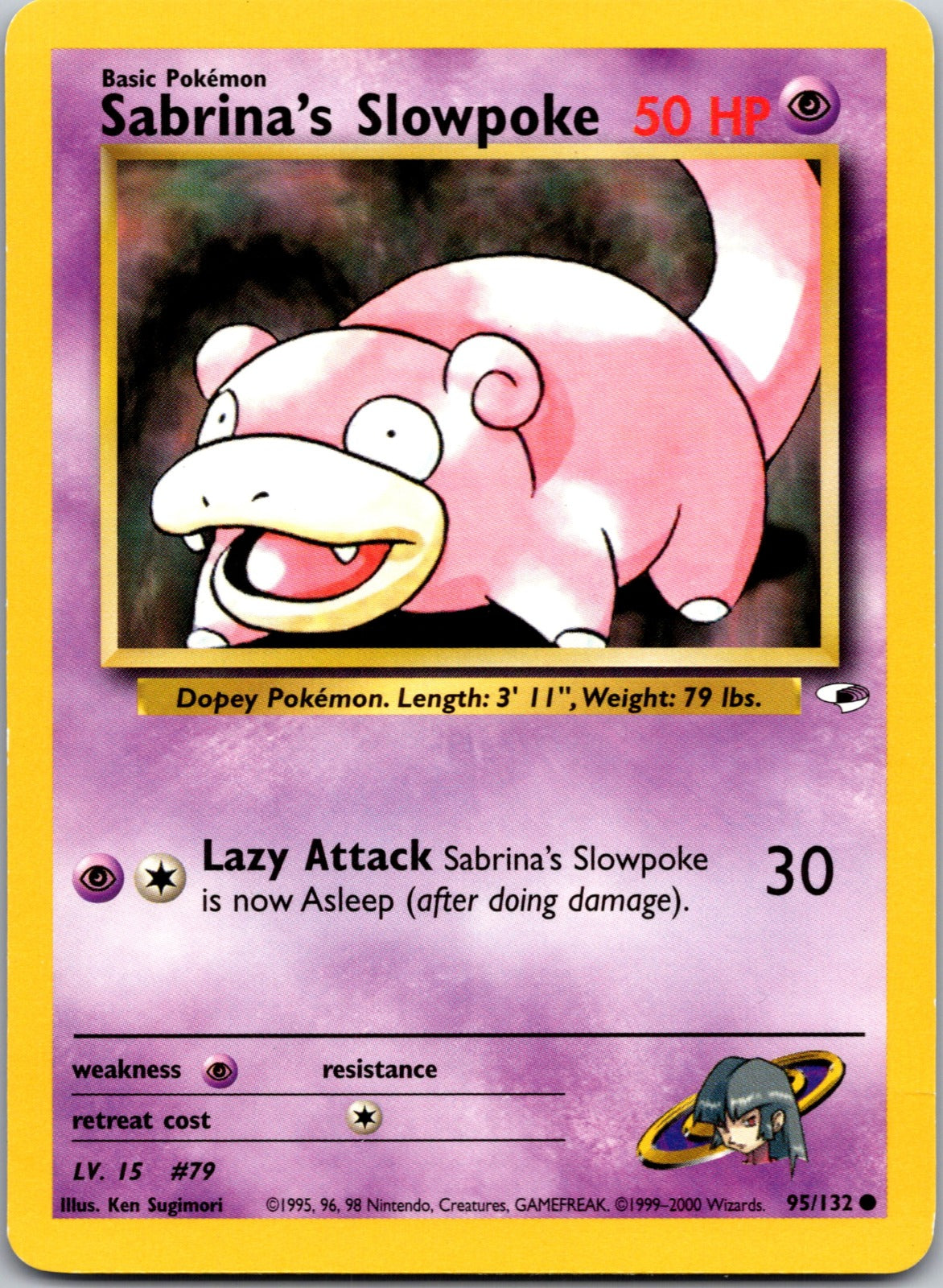 2000 Gym Heroes 95/132 Sabrina's Slowpoke MP