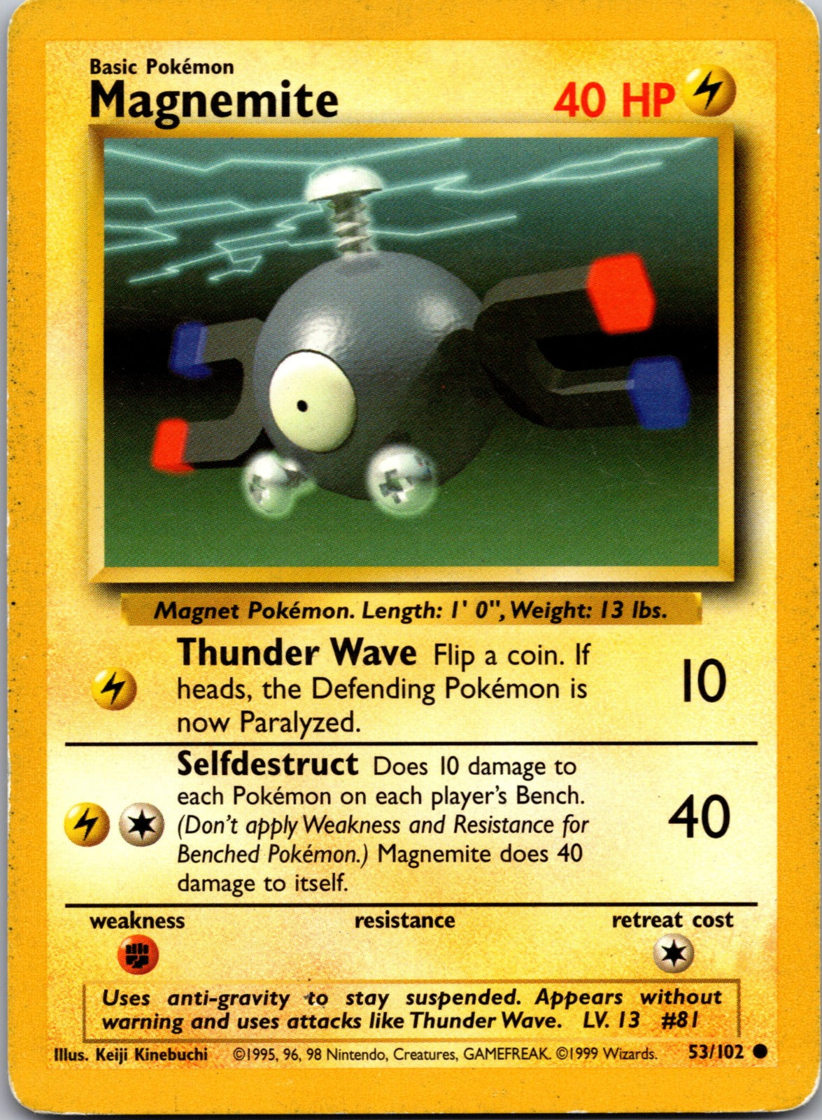 2000 Base Set 2 079/130 Magnemite LP