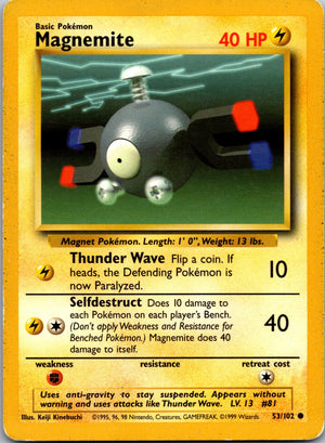 2000 Base Set 2 079/130 Magnemite LP