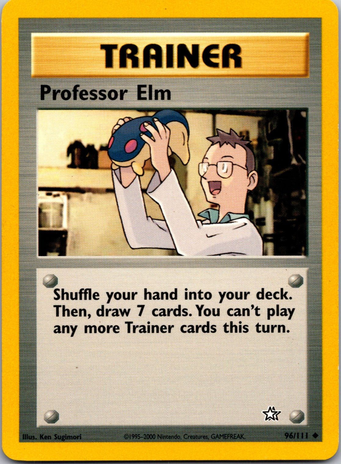 2000 Neo Genesis #096/111 Professor Elm Uncommon C156