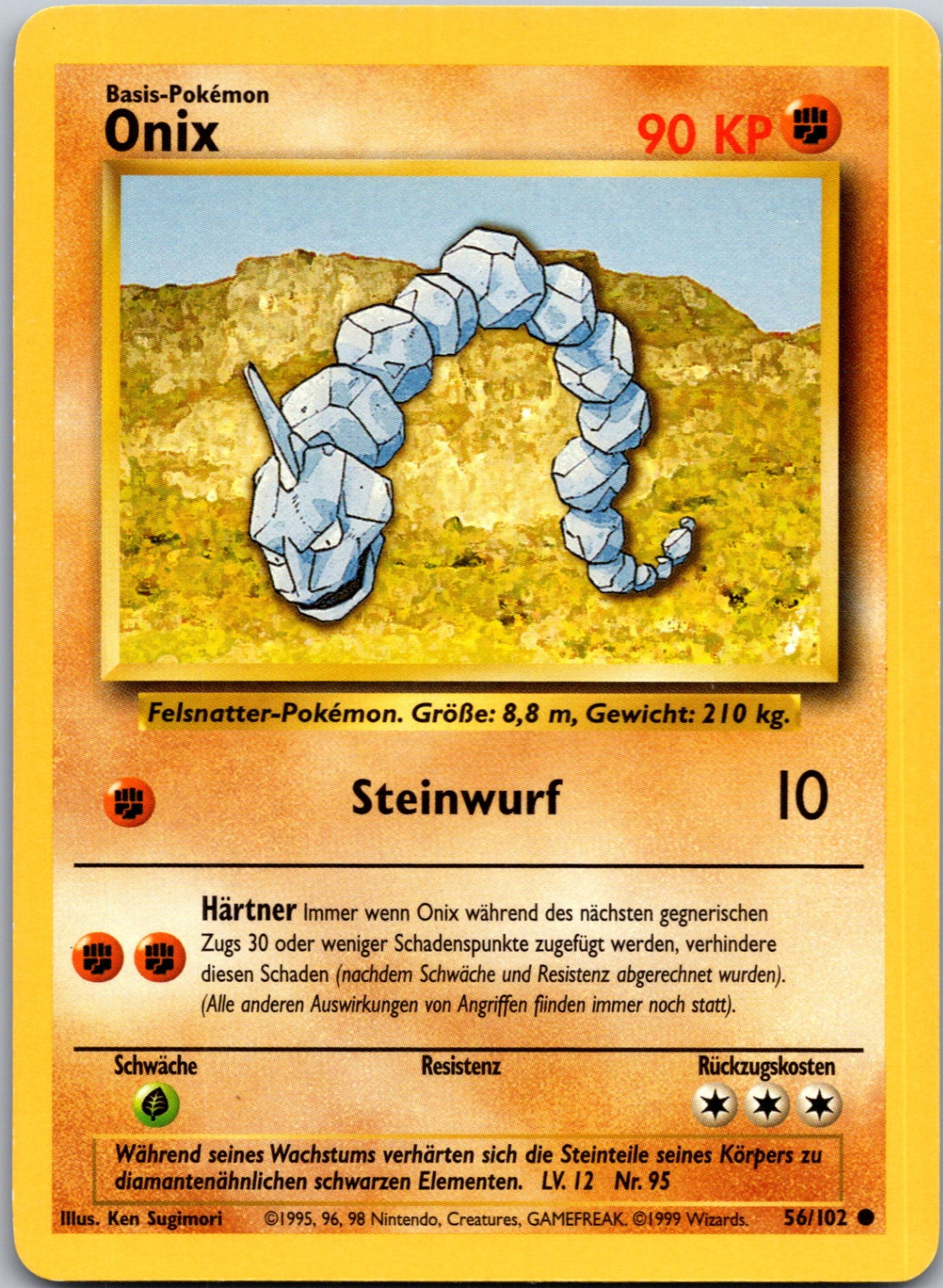 1999 Base Set  056/102 Onix Common M277