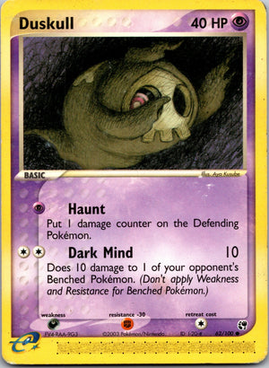 2003 Sandstorm 62/100 Duskull LP