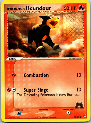 2004 Team Magma vs Team Aqua 62/95 Team Magma's Houndour LP